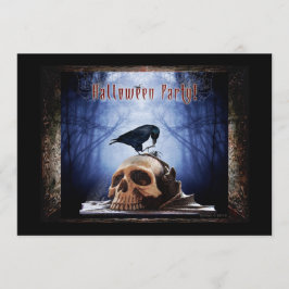 Inbjudan Halloween fest - Raven på Skull