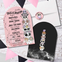 Inbjudan Halloweenfest “Skull-ebration”