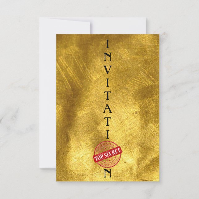 Inbjudan, högsta hemliga Dance Inbjudningar (Framsida)
