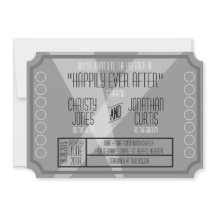 Inbjudan i stil med gammal Hollywoodbiljett