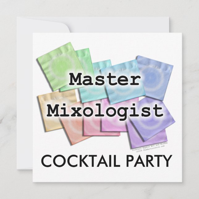 Inbjudan, inbjudan - MASTER MIXOLOGIST (Framsida)