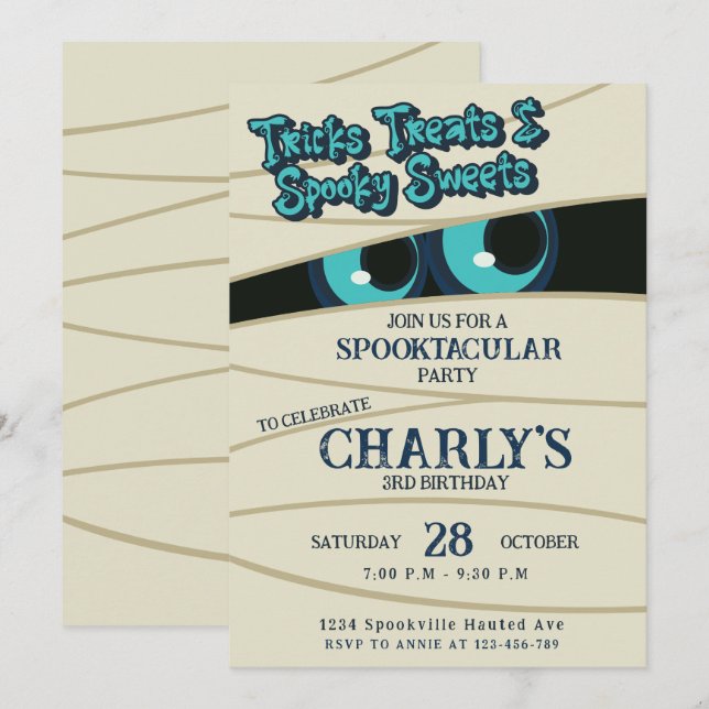 Inbjudan insvept i kul (Fram/baksida)