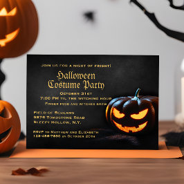 Inbjudan jack-O-Lantern Halloween fest
