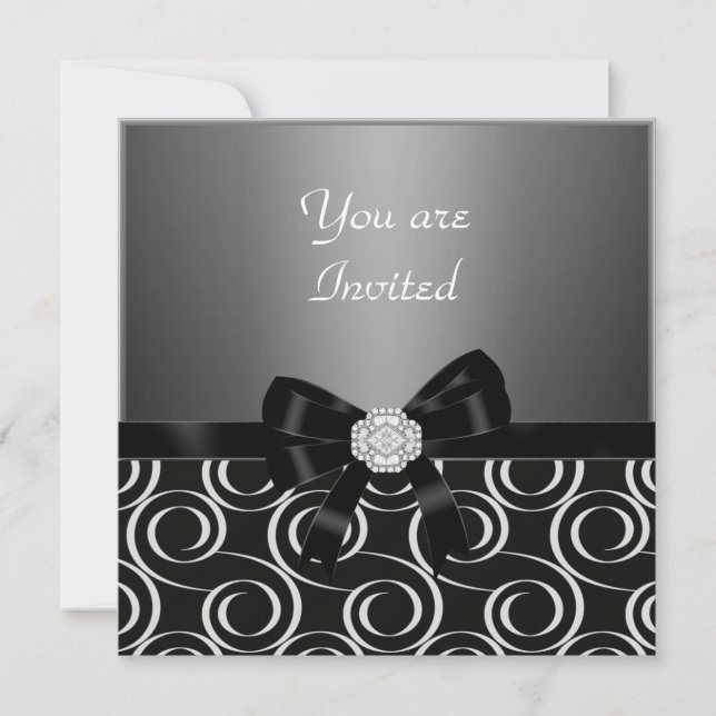 Inbjudan kol Stilfull födelsedag   Fest (Framsida)