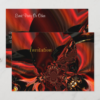 Inbjudan Konst Abstrakt Juvelbesatt Siden I Rött