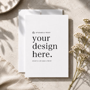 Inbjudan Ladda upp din design 5x7 Kortmall