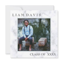 Inbjudan Luxe Marble Christian Studenten