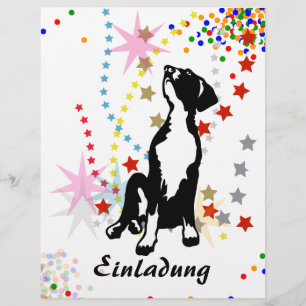 Inbjudan med barn reklamblad