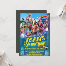 Inbjudan med speltema