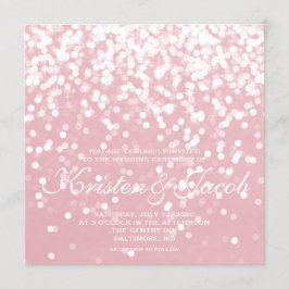 Inbjudan - mousserande Bröllop Rosa