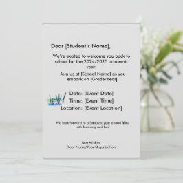 Inbjudan och brevpapper 