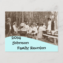 Inbjudan om återförening av Picnic-familjen med vy
