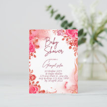 inbjudan om babydusch