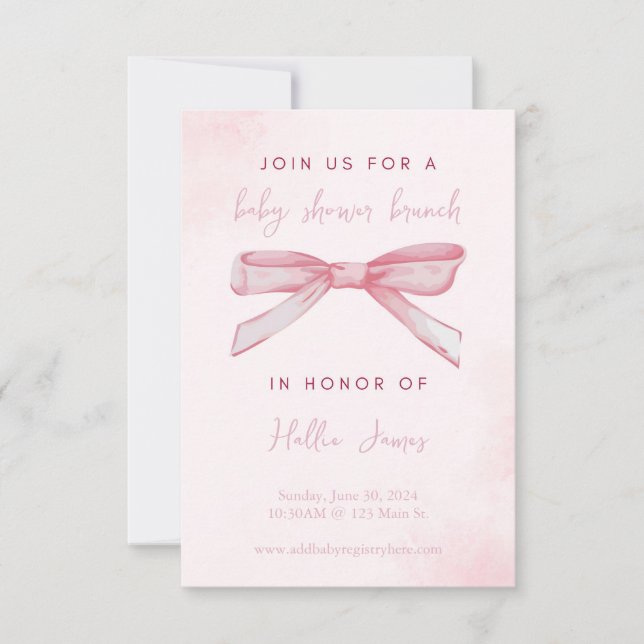 inbjudan om babydusch (Framsida)