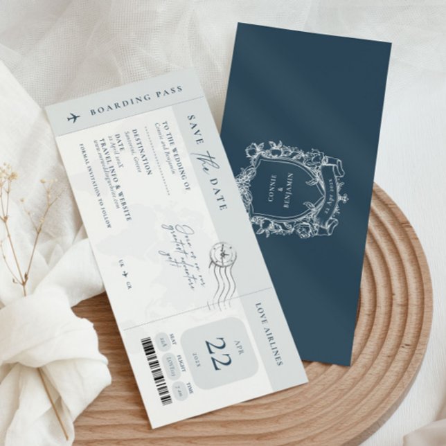Inbjudan om Boarding Pass Save the Date (Skapare uppladdad)