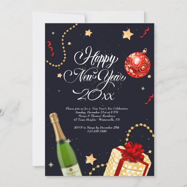 Inbjudan om Gott nytt år anläggningar (Framsida)