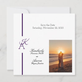 Inbjudan om inledande minimalistisk radbröllop