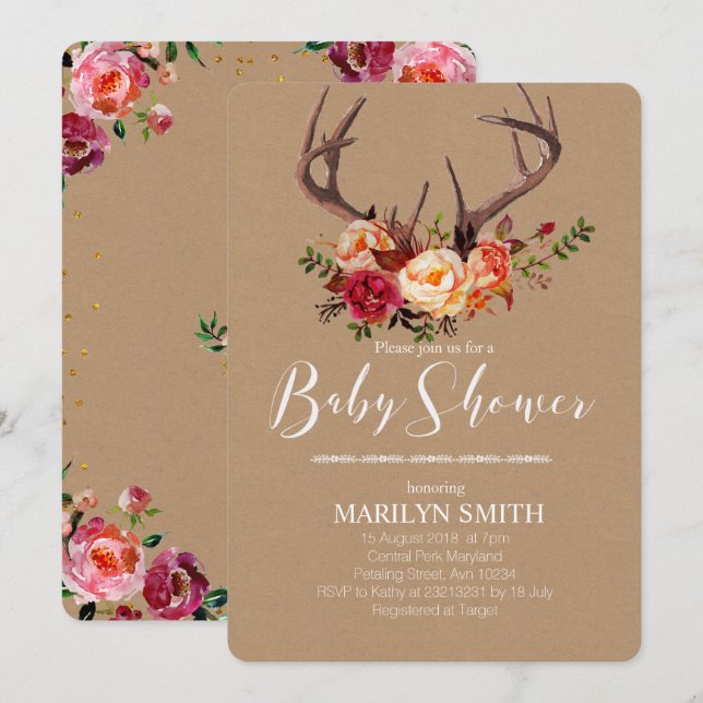 Inbjudan om kalldusch för barn (Fram/baksida)