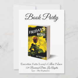 Inbjudan om lansering av lanseringen av Bok Party