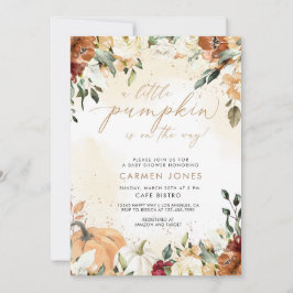 Inbjudan om liten babybabybabystövel på hösten