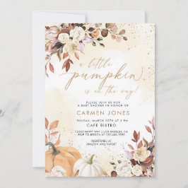 Inbjudan om liten babybabybabystövel på hösten