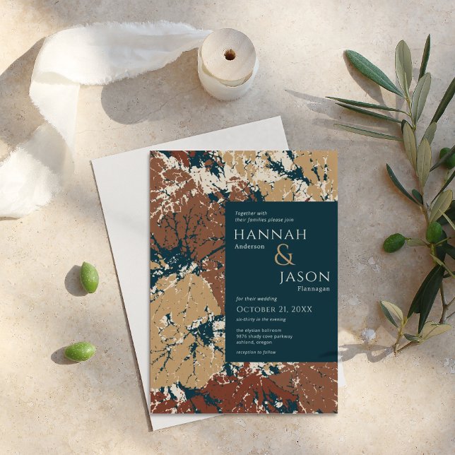 Inbjudan om Löv av ekologiska Abstrakter för höste (Skapare uppladdad)