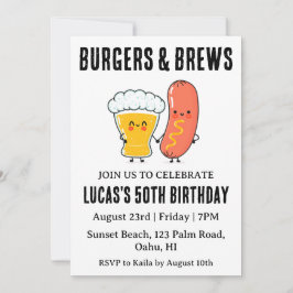 inbjudan om ölbak-födelsedagsår