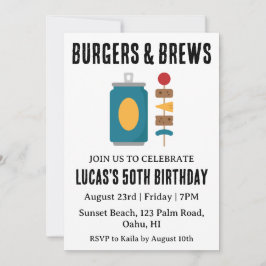 inbjudan om ölbak-födelsedagsår