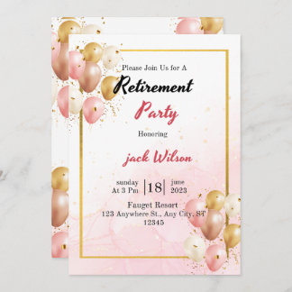inbjudan om pensionering 