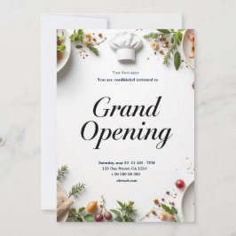 Inbjudan om stor öppning för restaurang