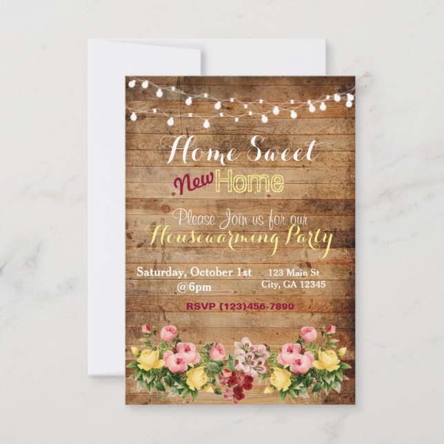 Inbjudan om uppvärmning av hus (Framsida)