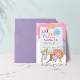 Inbjudan på födelsedagen i Art Party