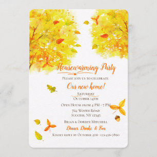 Inbjudan på gyllene hösten