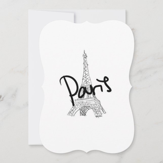 Inbjudan Paris 5x7 (Framsida)