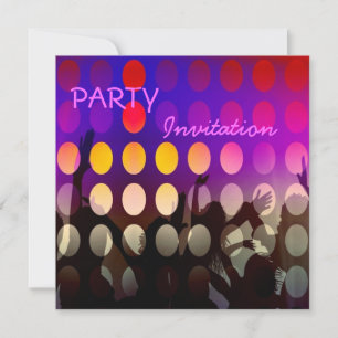 Inbjudan Party rosa Rave