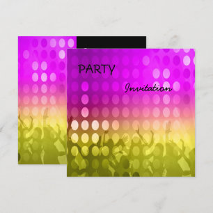 Inbjudan Party rosa Rave