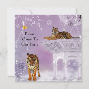 Inbjudan Party Tigers i Flowerworld