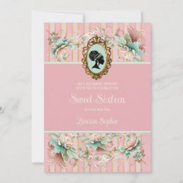 Inbjudan Pastel Reedy Era-Sweet sixteen