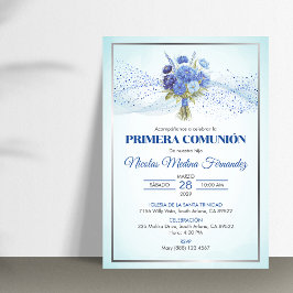 Inbjudan Primera Comunion Cute First Communion