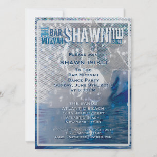 Inbjudan pub mitzvah - Anpassad