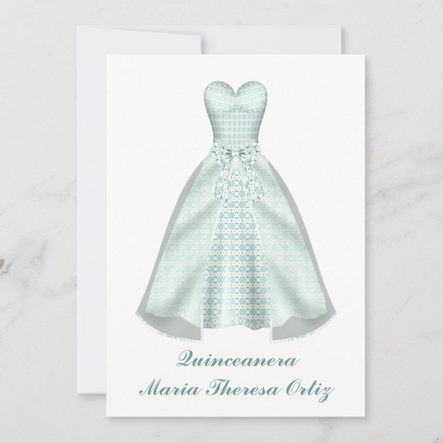 Inbjudan Quinceanera 15-års födelsedagsinbjudan (Framsida)