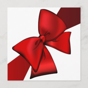 Inbjudan Red Bow