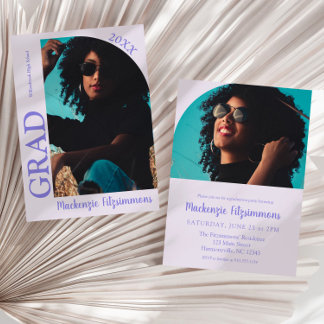 Inbjudan Retro Modern Typography Studenten