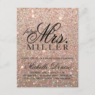 Inbjudan-Ro-Glitter-Fab i framtiden, fru Möhippa Inbjudningar
