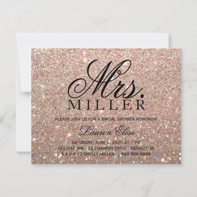 Inbjudan - Ro Guld Glit Fab Mrs. Möhippa 2 (Framsida)