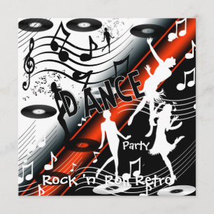 Inbjudan Rock 'n' Roll Retro Dansfest