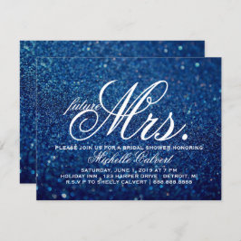 Inbjudan - Royal Blue Möhippa future Mrs. 2