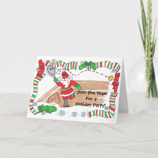 Inbjudan - Santa On Court (Framsida)