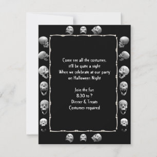 Inbjudan Skull Ram Halloween fest