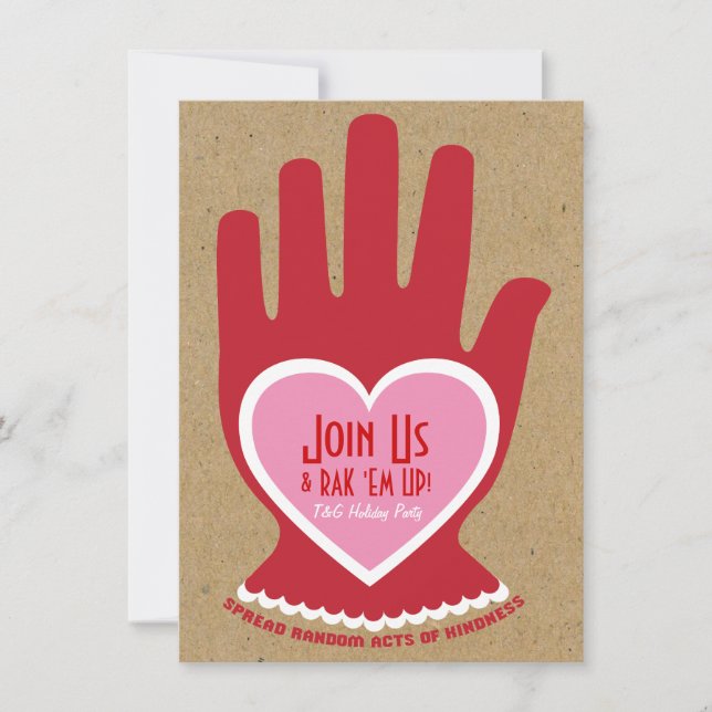 Inbjudan: Slumpmässigt agera av vänlighet i rosor Inbjudningar (Framsida)